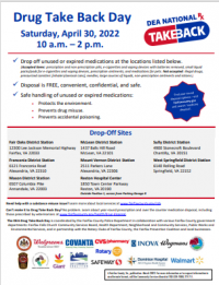 Drug Take Back Day Flyer - English 