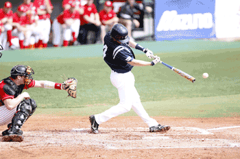 Photo of baseball batter swinging