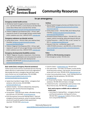 Image of Community Resource List