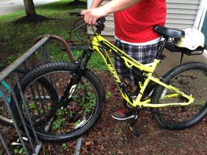 Photo of person with bike