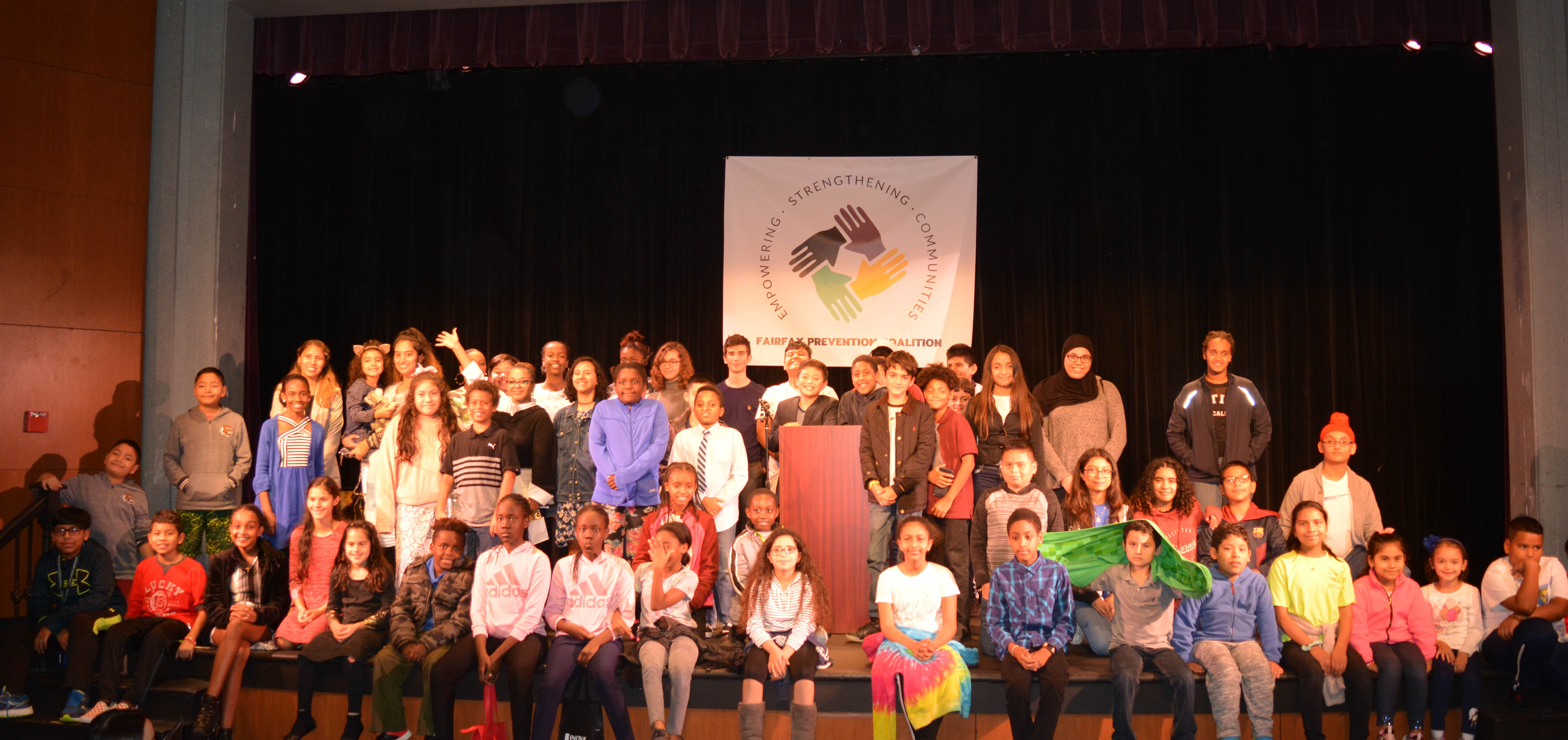 Fairfax Prevention Coalition logo ceremony attendees