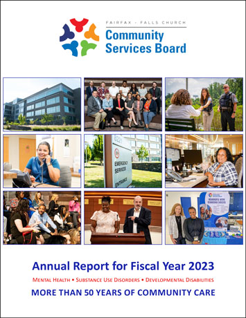 cover of the Fiscal Year 2023 Fairfax-Falls Church Community Services Board Annual Report