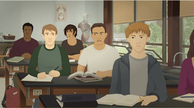 Screenshot of onine youth suicide prevention training