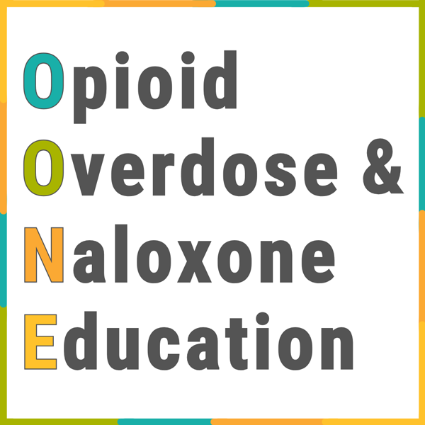 A thumbnail image containing an icon of a person on a computer next to the words Opioid Overdose and Naloxone Educational Virtual Class.