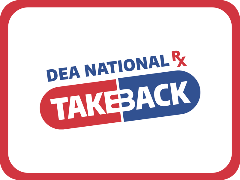 Safely Dispose of Unused or Expired Medications on Drug Take Back Day Drug Take Back Day logo