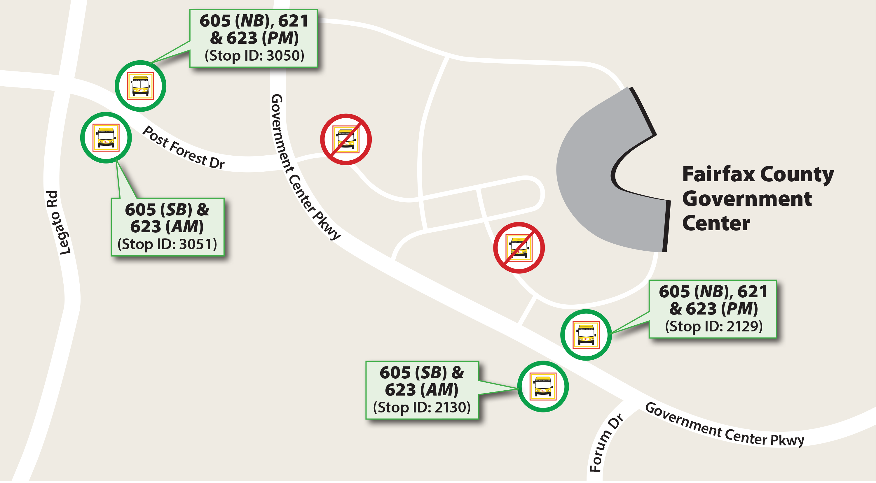 602,621-623 route detours for Celebrate Fairfax