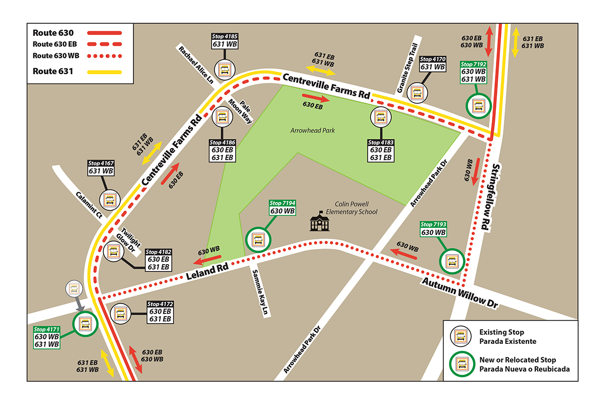 Route 630 Detour Map