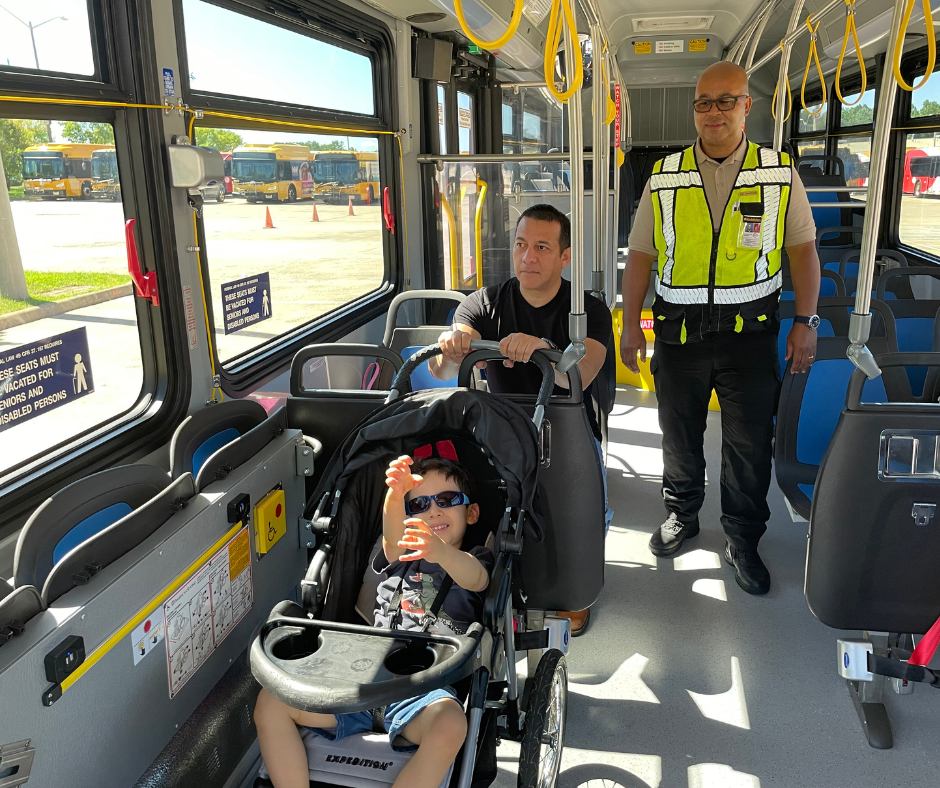 stroller on bus