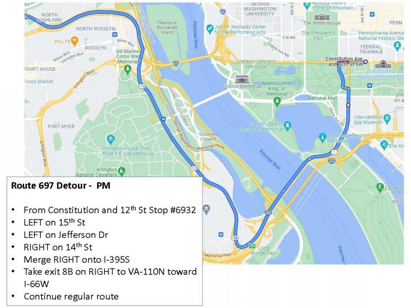 Route 697 detour