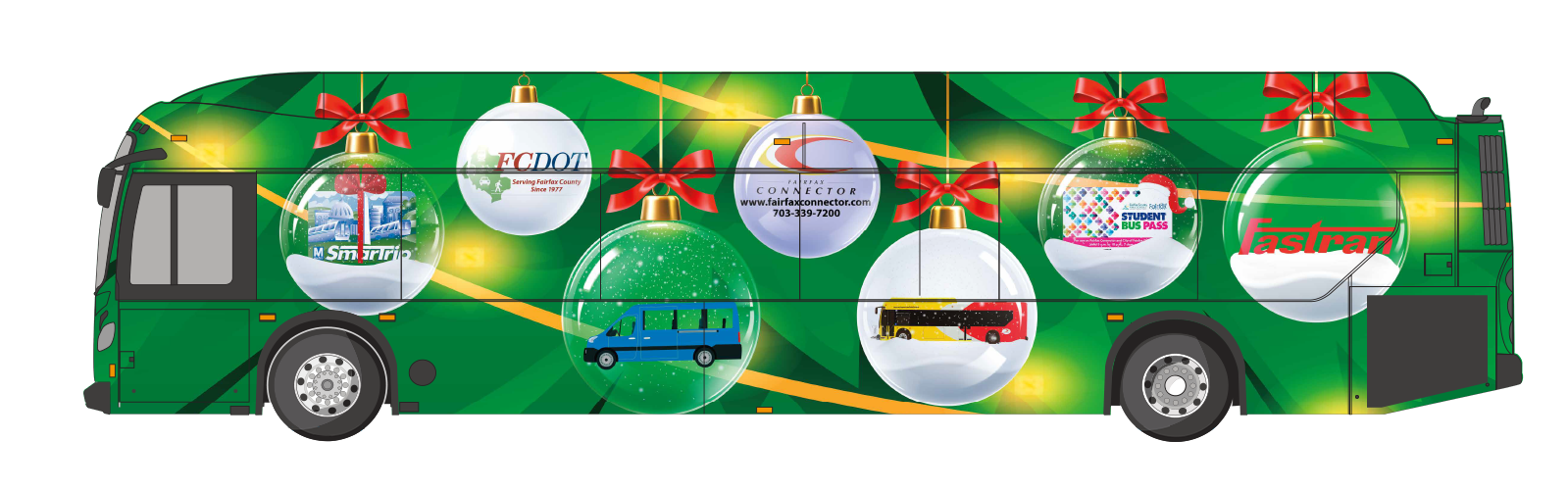 Holiday Bulbs Bus