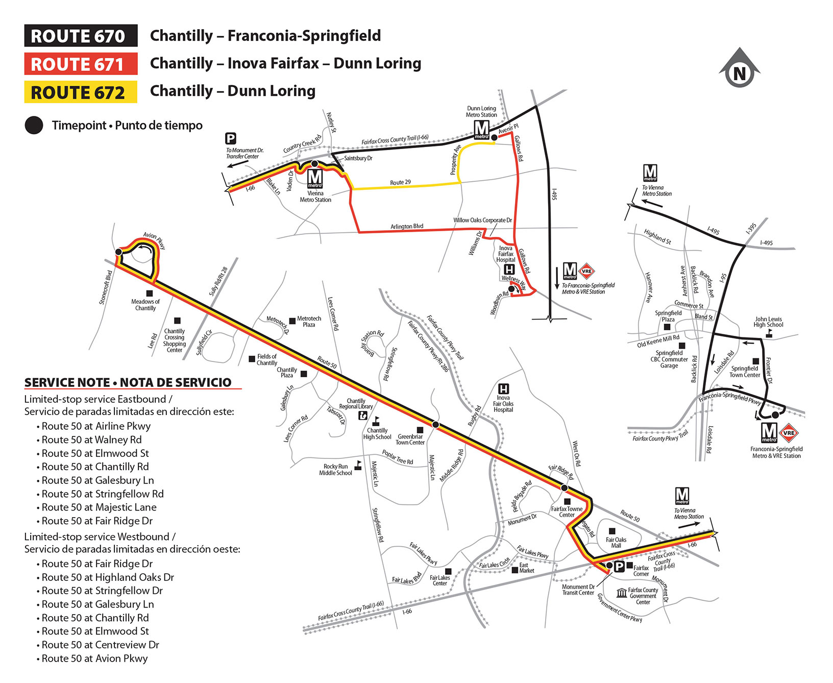 Map of Route 672