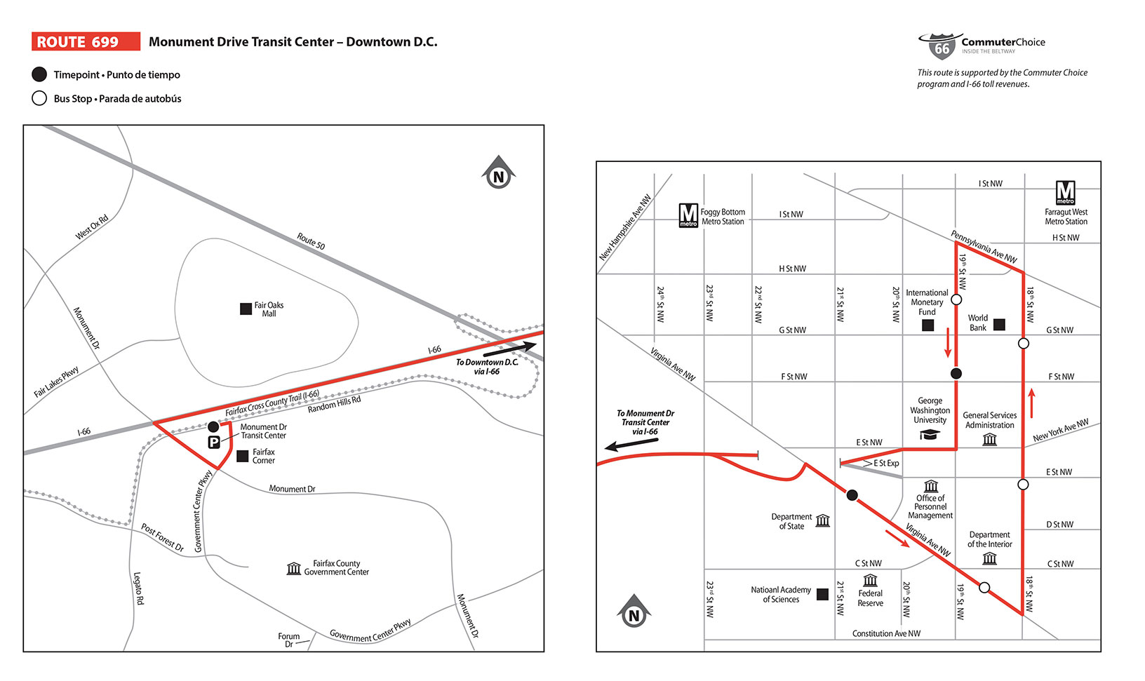 Map of Route 699
