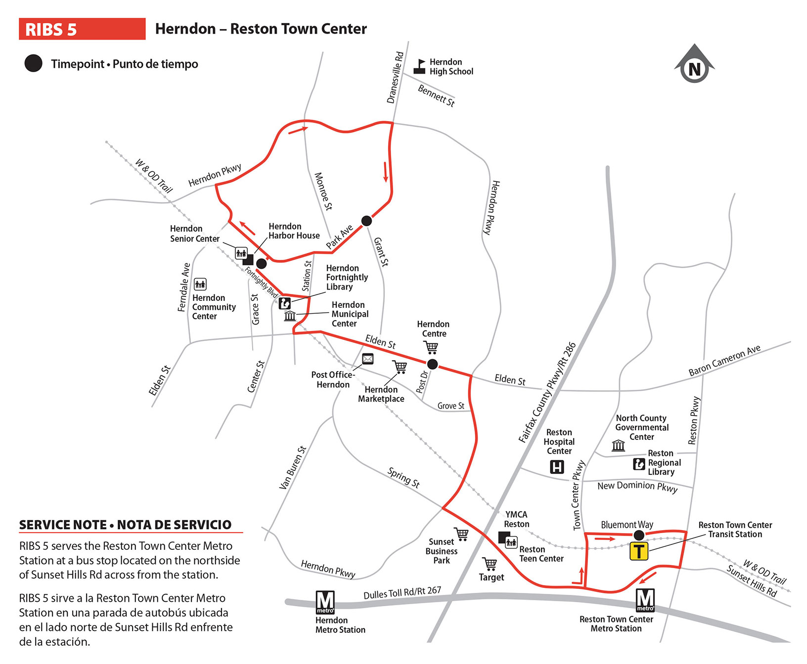 RIBS 5 Route Map