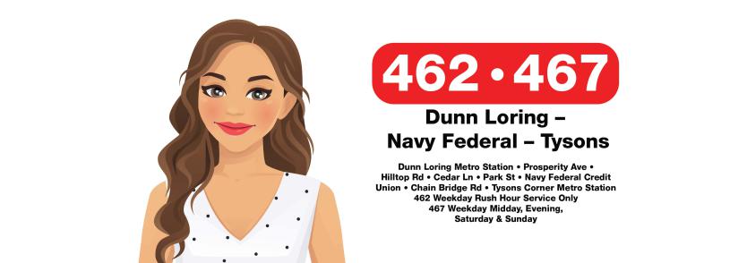 Explore Routes 462 and 467