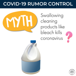GRAPHIC - "Myth: I can get COVID-19 from takeout food"