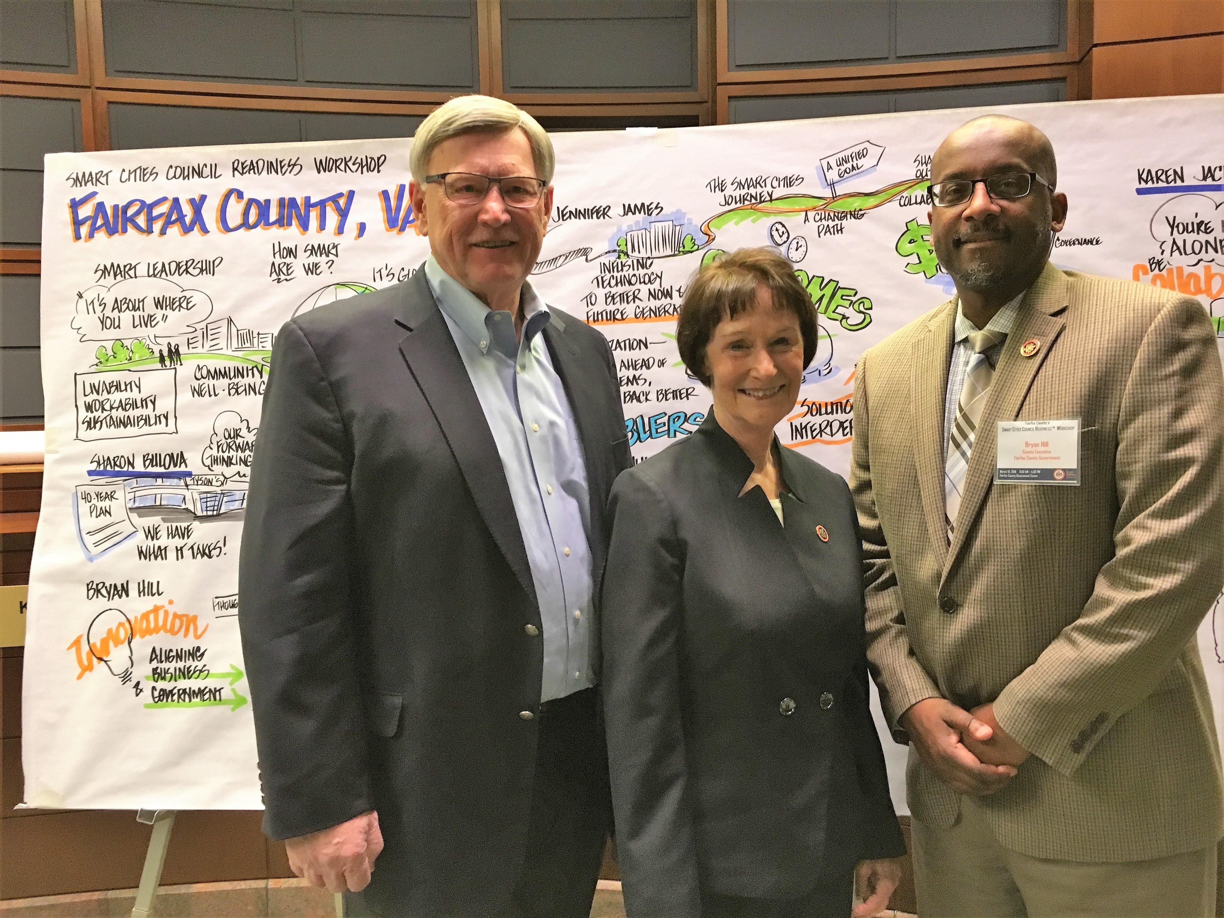 County leaders at the Smart Cities Readiness Workshop.
