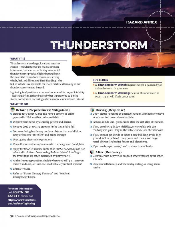 Thunderstorm Hazard Annex