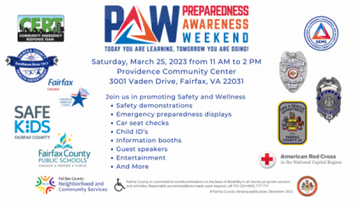 Preparedness Awareness Weekend Flyer