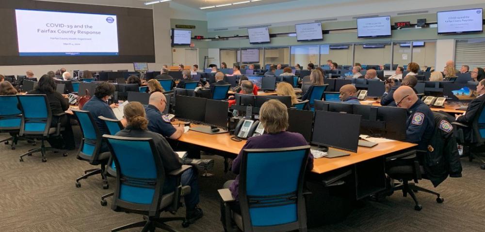 Initial Health Department briefing on COVID 19, February 2020.