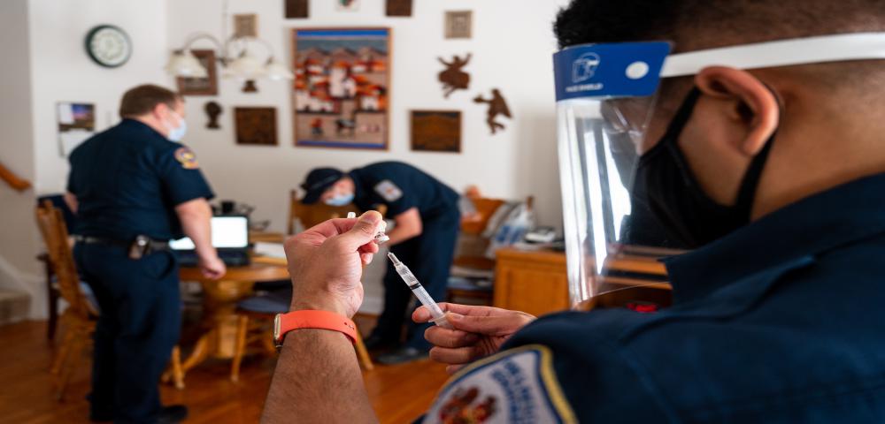FFX Fire Department providing vaccination to homebound individuals