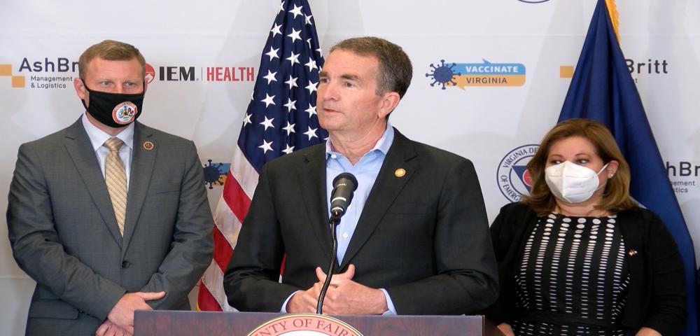 Tyson's CVC opening with briefing from Chairman McKay and Governor Northam.