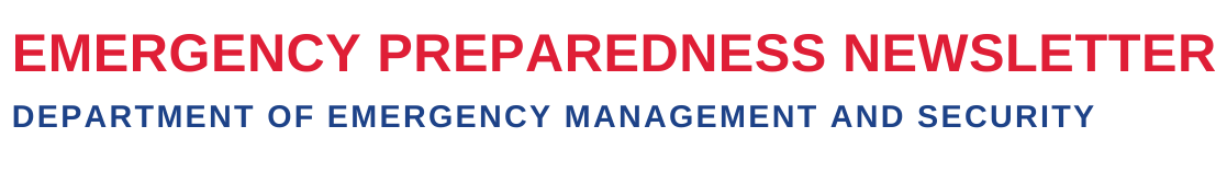Emergency Preparedness Newsletter Banner