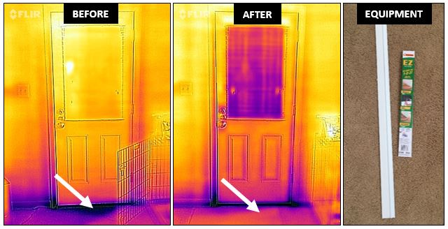 Drafty Door Before and After Thermal Image.JPG