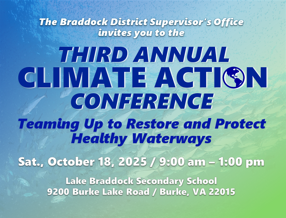 graphic with a water/fish background showing details of the event