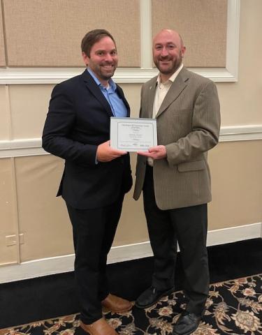 ASHRAE Winners, two men holding an award