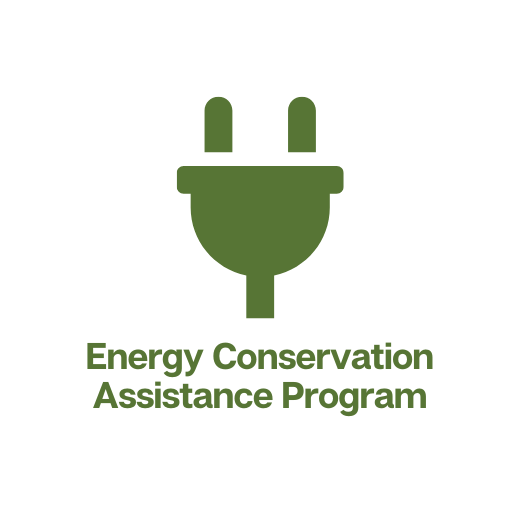 plug graphic with the words energy conservation assistance program