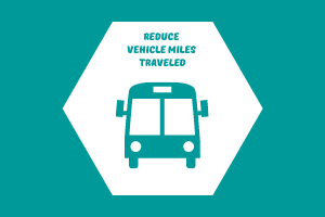 Reduce vehicle miles traveled web icon