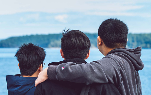 parent and two teenagers