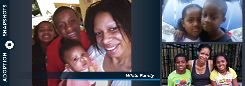 White family collage graphic