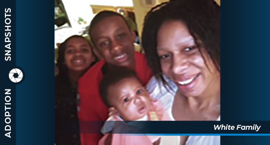 Adoption Snapshots White family feature photo graphic