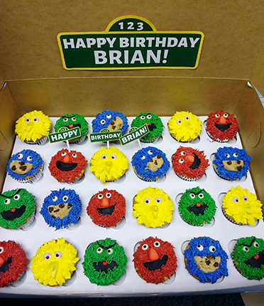 happy birthday cake sesame street theme