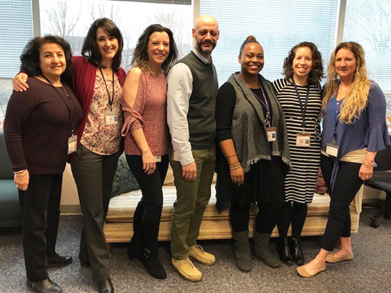 Foster Care and Adoption unit group photo of seven people