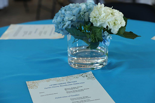 flowers on table