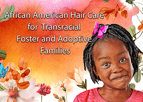 African American Hair Care Basics graphic with child