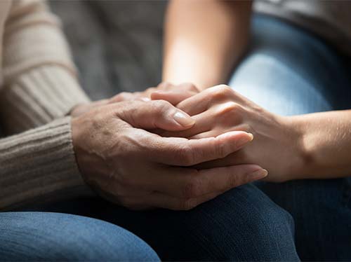 hands holding