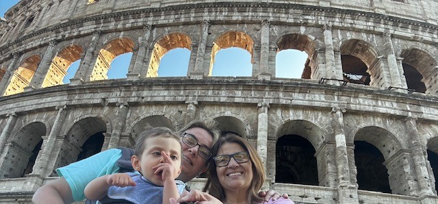 Gina, Alejandro, Antoinette in Rome