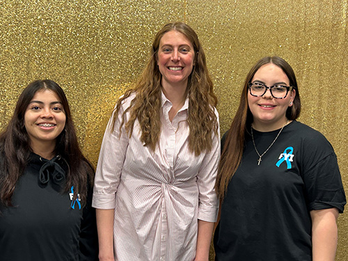 Harlee with VPS staff
