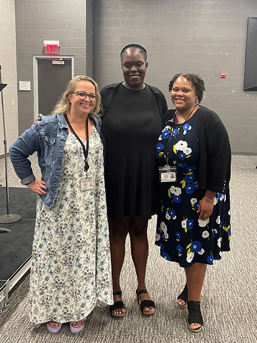 Shazell Robinson-Hardy with Staff