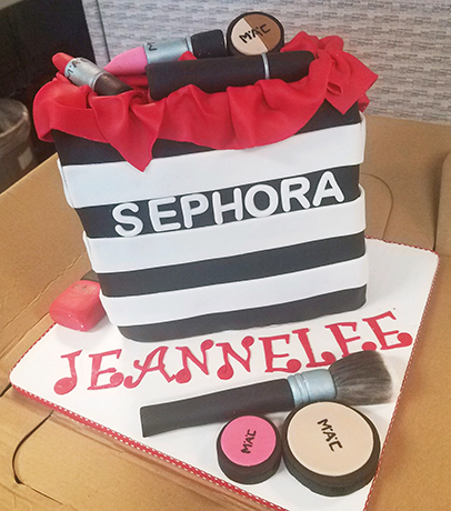 Sephora bag birthday cake