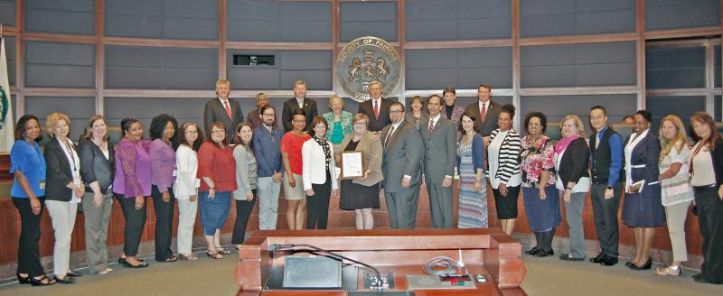 2018 Foster Care Month Proclamation group photo