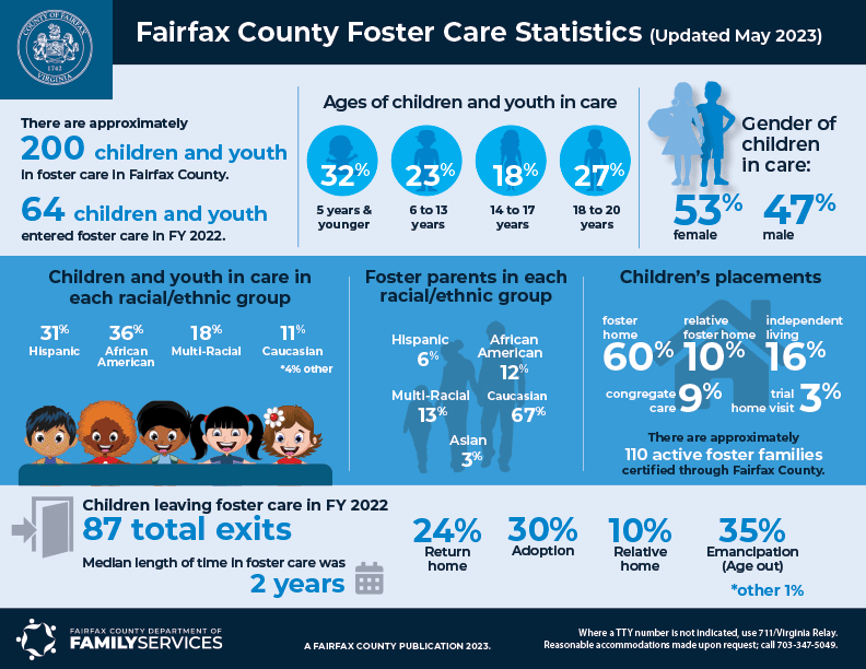 Fairfax County Foster Care Stats 2023
