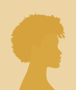 yellow silhouette of boy