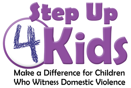 Step Up 4 Kids, Make a difference for children who witness domestic violence - logo graphic