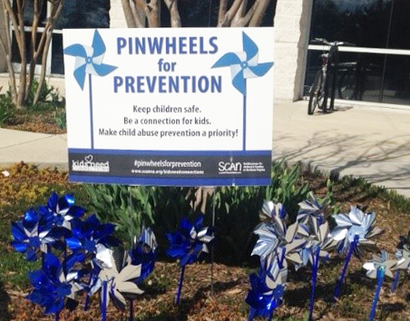 Pinwheel Garden for Prevent Child Abuse month