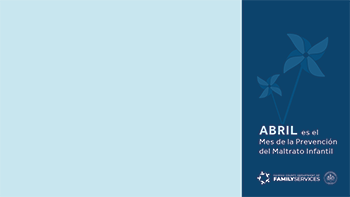 April is Child Abuse Prevention Month: Our Future Matters (Spanish Zoom Background)