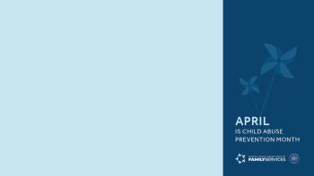 April is Child Abuse Prevention Month: Our Future Matters (Zoom Background)